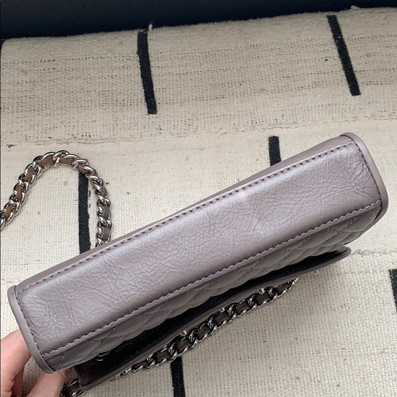 Studded Rebecca Minkoff flap chain bag, grey - Picture 8 of 9